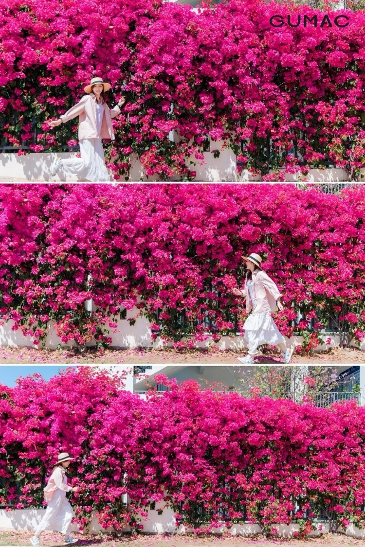 pose dang chay giua hang hoa giay dep cho chi em