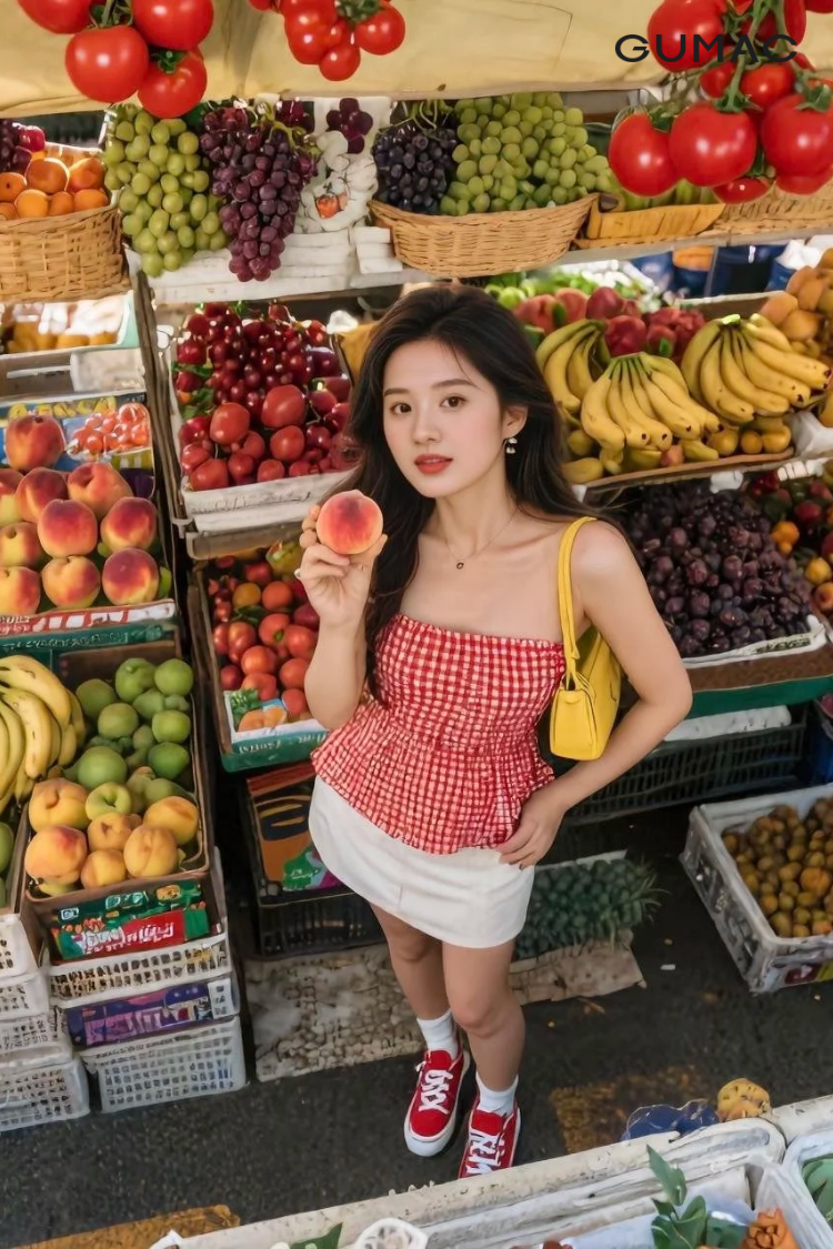 cach tao dang chup anh tai quay rau cu qua o sieu thi