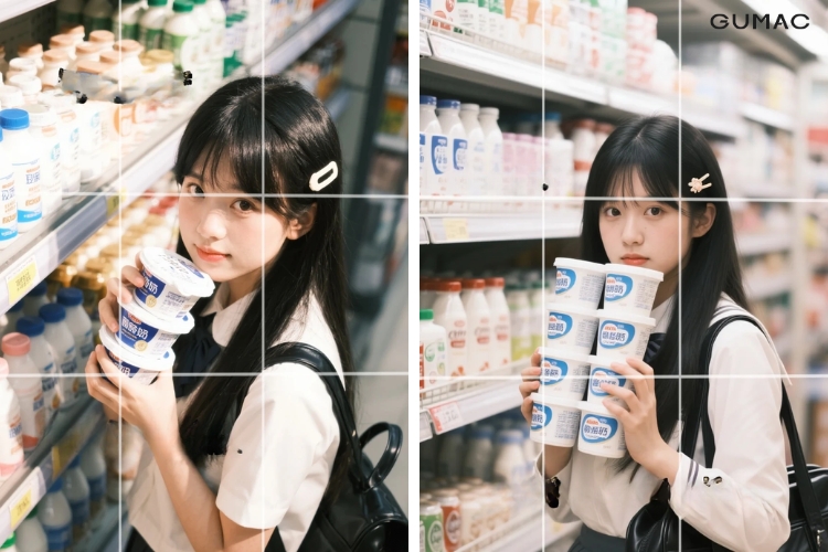 bi quyet tao dang chup anh o sieu thi dep van nguoi me