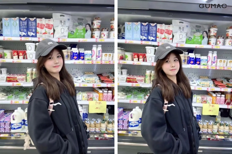 bieu cam tu nhien khi tao dang chup anh o sieu thi