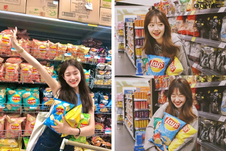 tao dang voi snack trong sieu thi