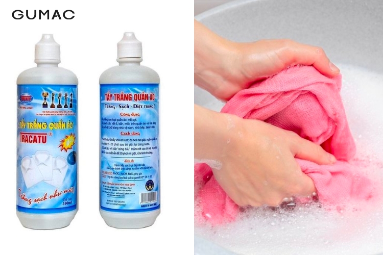 Cách tẩy quần áo màu bị mốc đen bằng oxy già