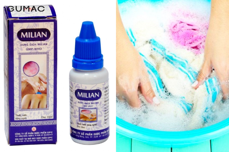 Cách tẩy vết mốc đen trên quần áo màu bằng thuốc tím