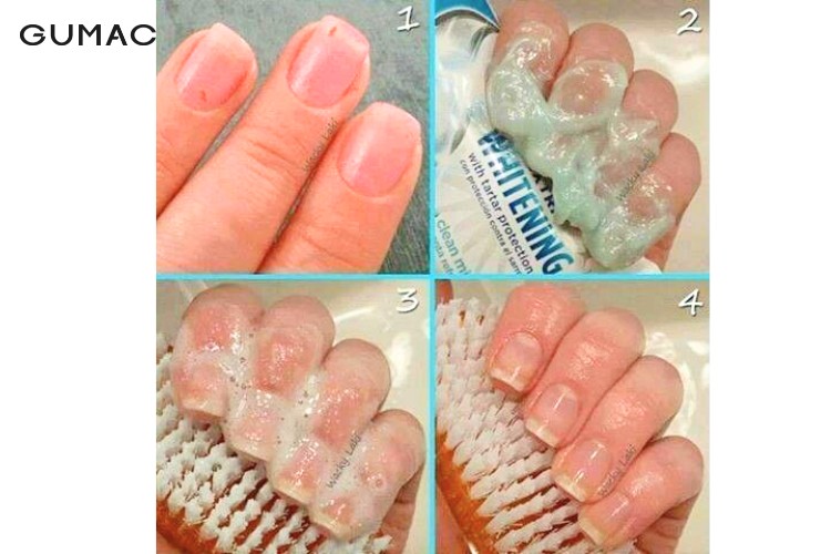 Cách tẩy sơn móng tay bằng kem đánh răng