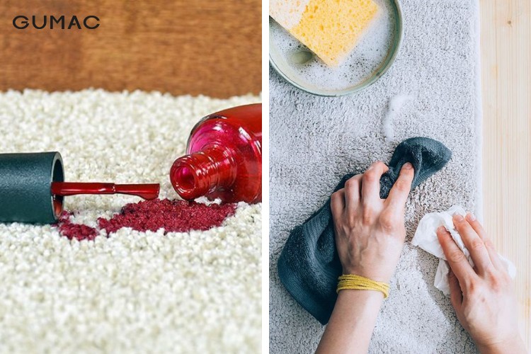 Cách tẩy sơn móng tay dính trên áo quần