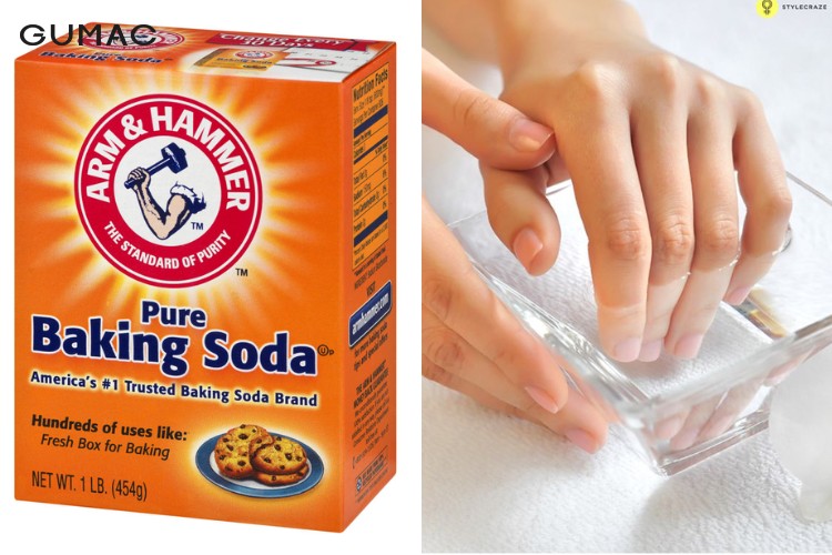 Cách tẩy sơn móng tay bằng Baking Soda