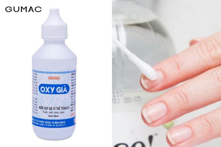 Cách tẩy sơn móng tay bằng dung dịch oxy già