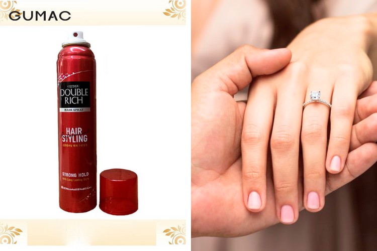 Cách tẩy sơn móng tay với keo xịt tóc