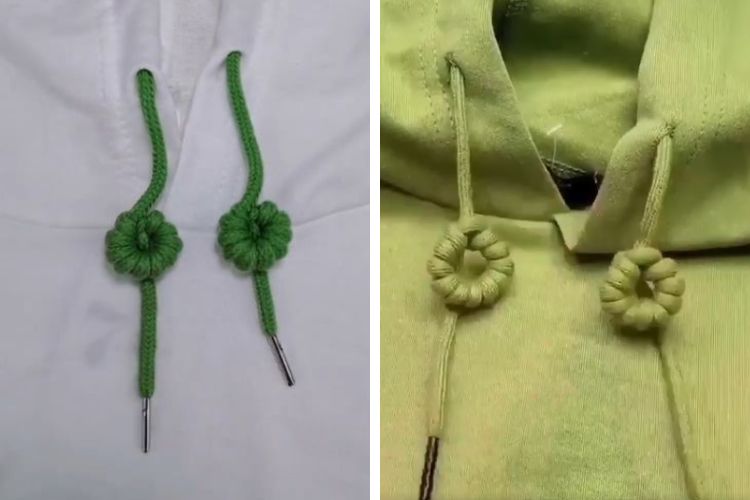 cach that day ao hoodie kieu that nut con ong