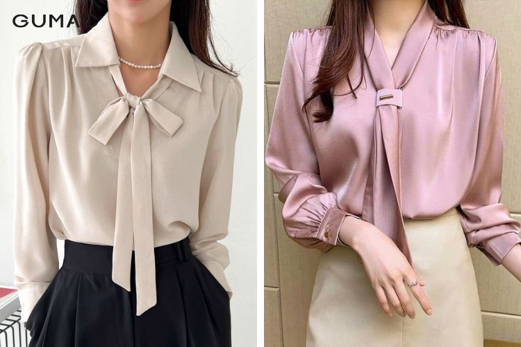10 mẫu áo sơ mi nữ kiểu Hàn Quốc đẹp hiện nay - Báo Hà Giang điện tử