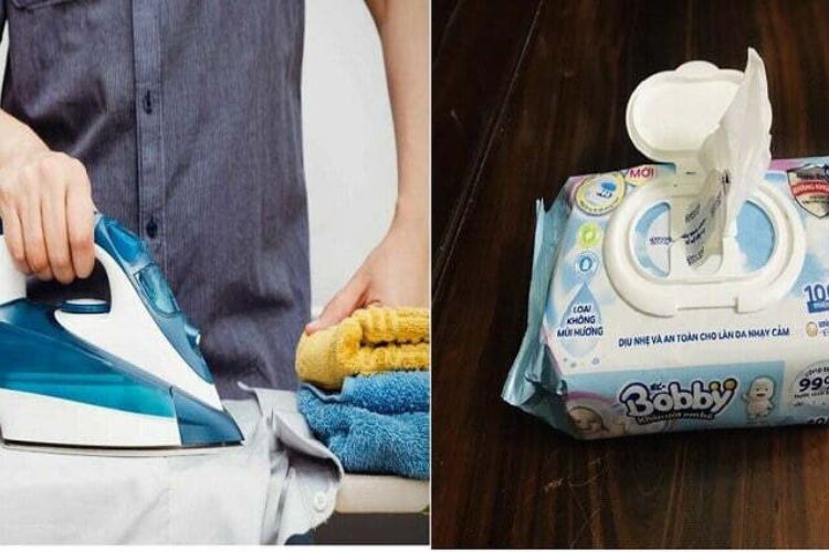 Xóa hình in áo thun bằng bàn là