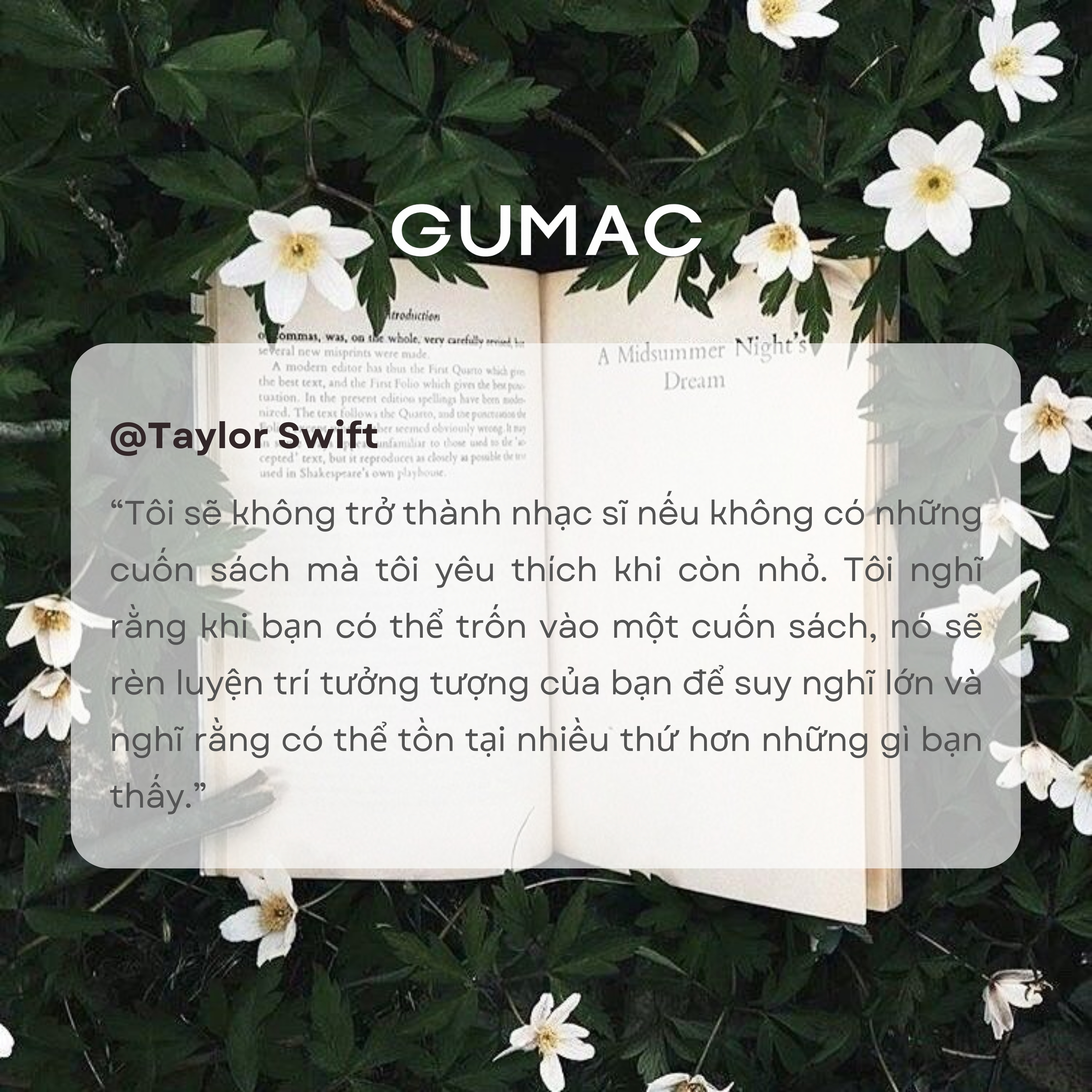 stt doc sach noi tieng cua Taylor Swift