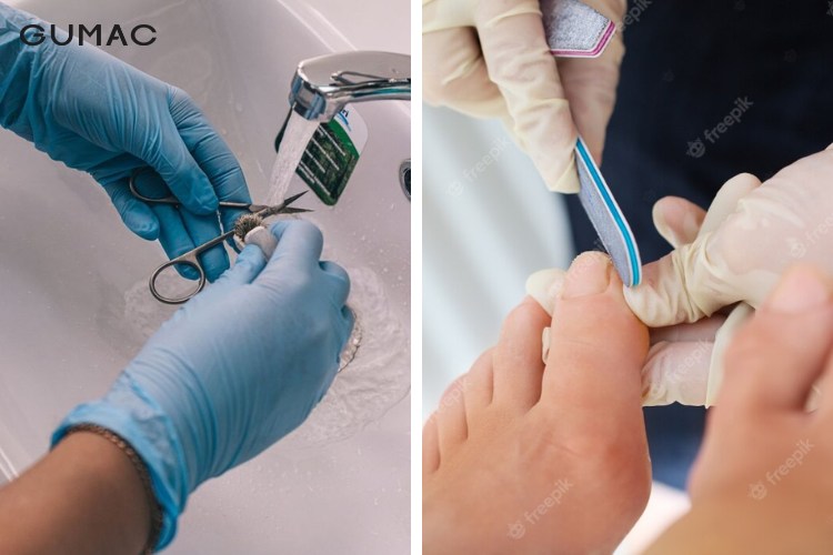 Lưu ý khi chăm sóc móng chân