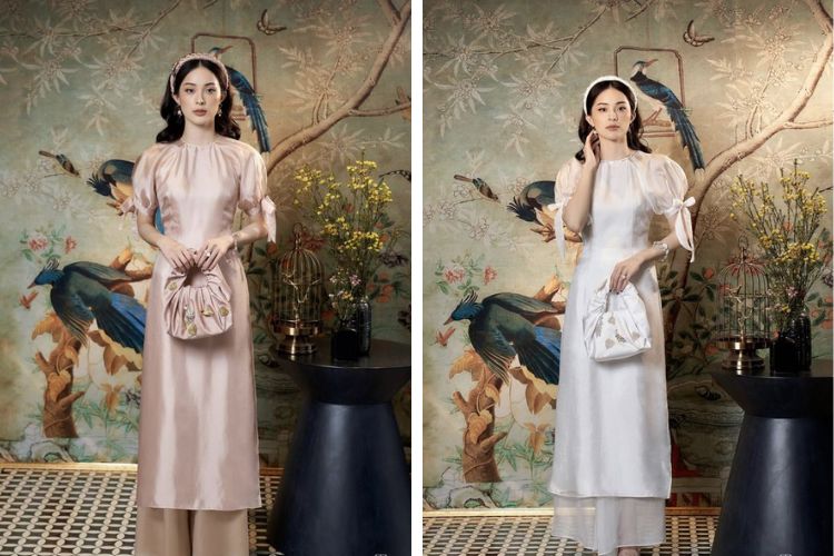 chất liệu áo dài đến từ vải gấm