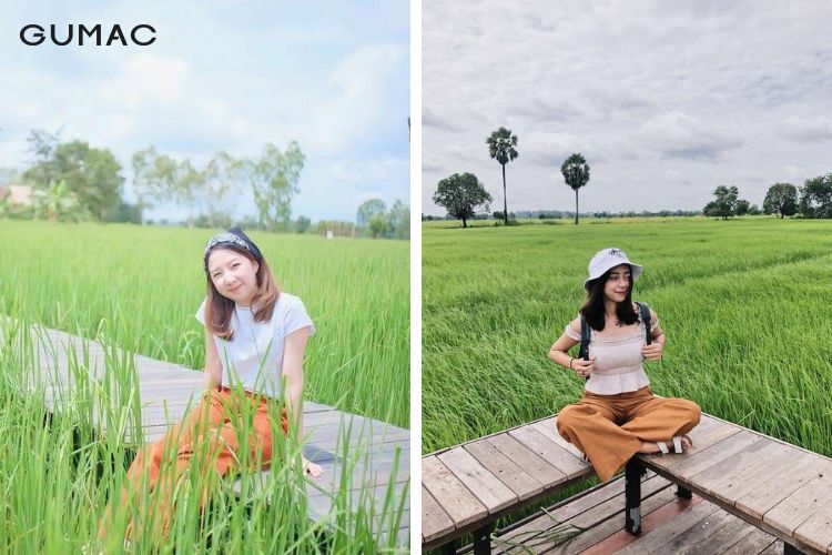 Kết hợp quần tây cùng áo thun kiểu trẻ trung tươi tắn