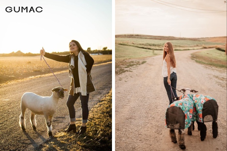 Áo sơ mi cùng quần jeans dài tạo sự tươi trẻ