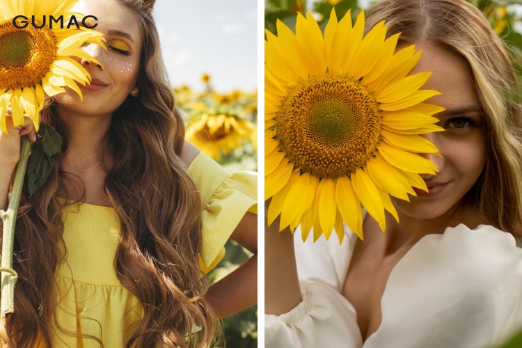 Cách tạo dáng chụp ảnh với hoa hướng dương cực xinh