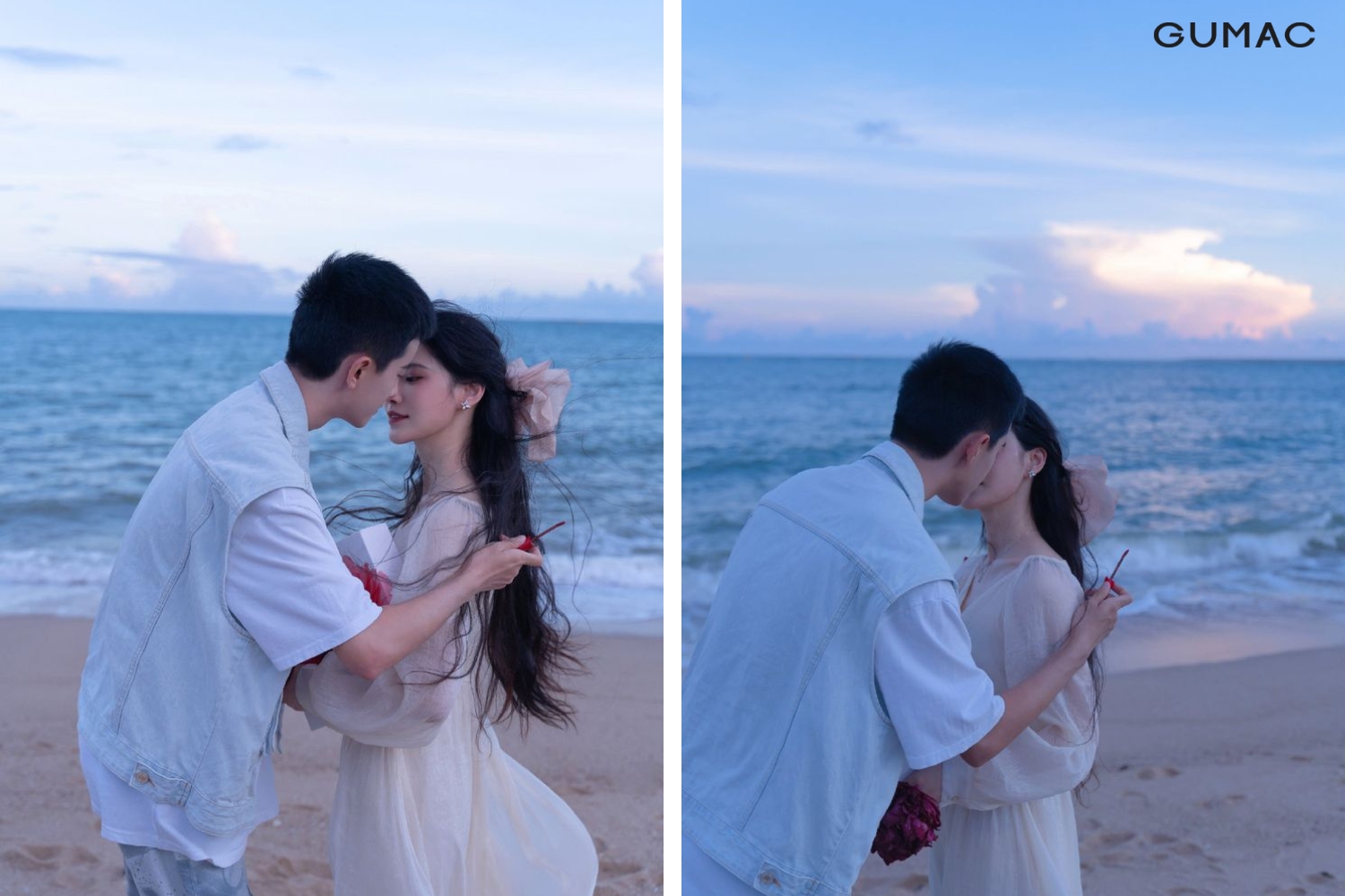 chup anh hon nguoi yeu voi canh bien dep