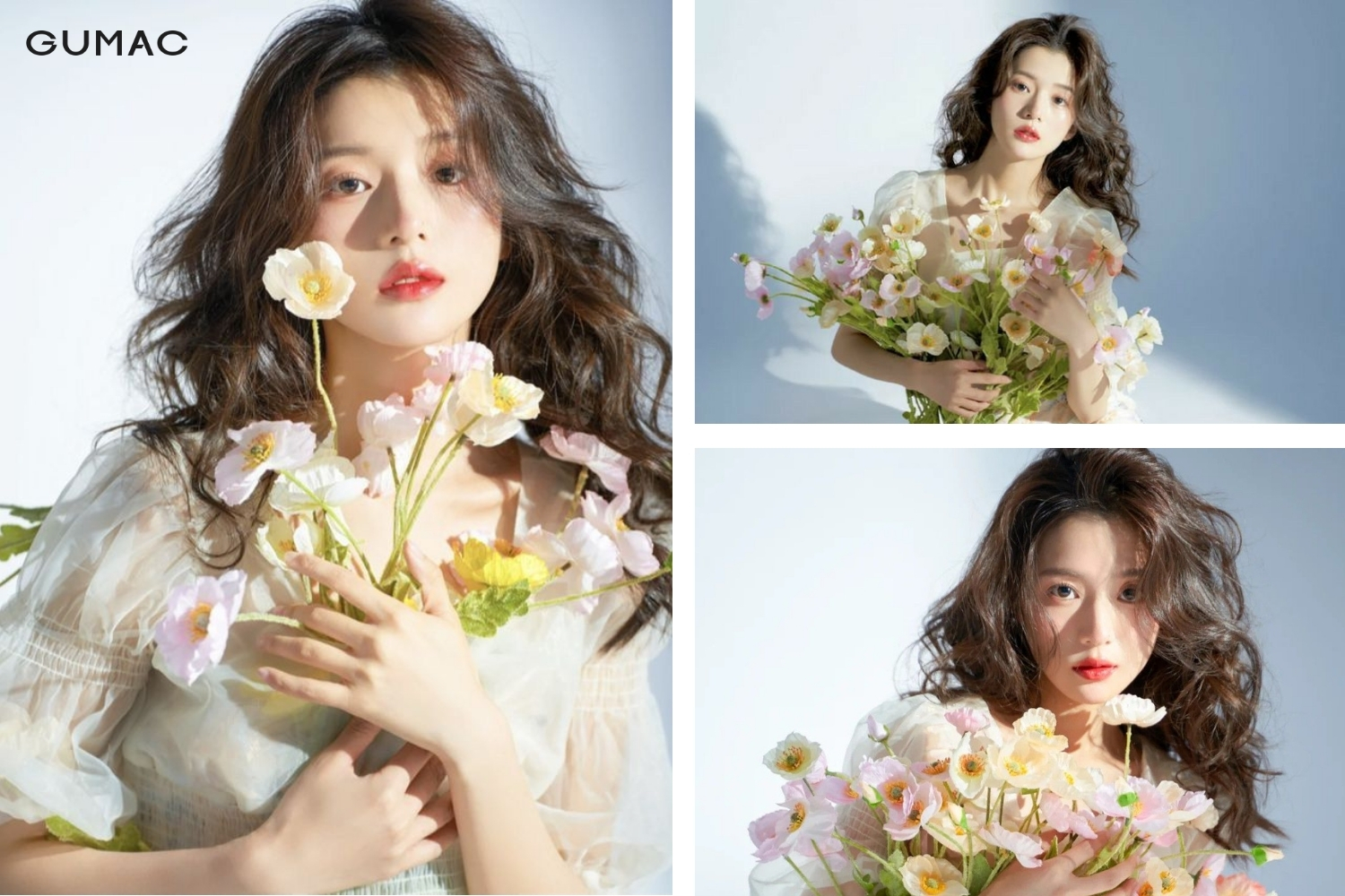 chup anh concept ca nhan voi hoa theo mua