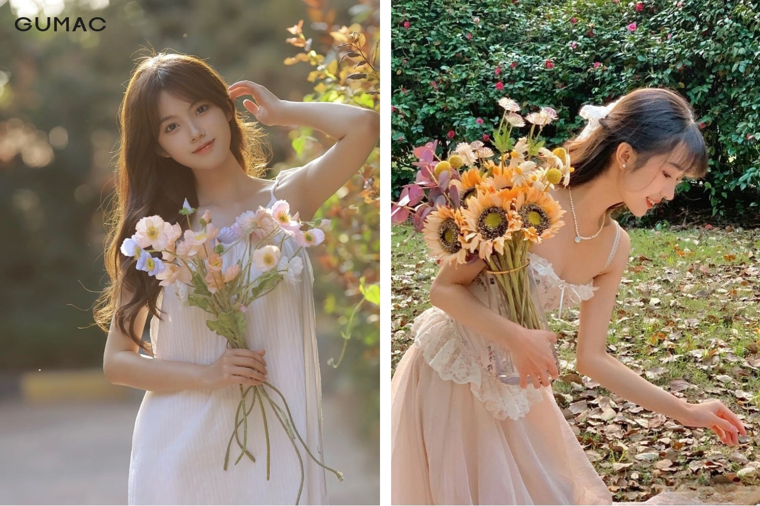 concept chup anh nang tho voi hoa dep