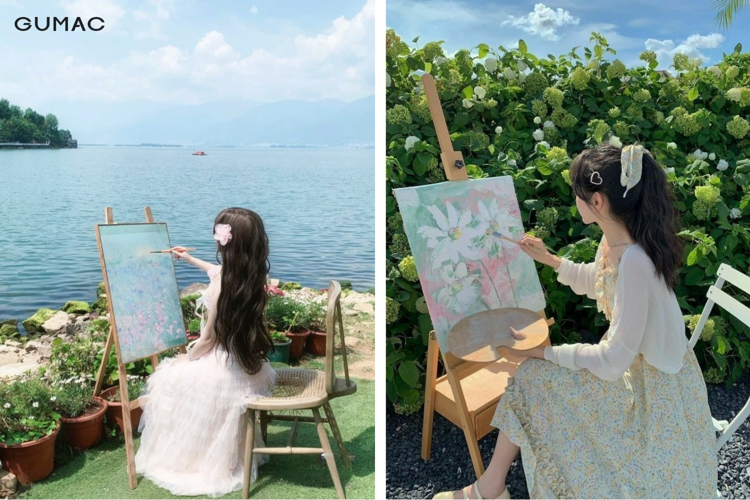 y tuong chup anh nang tho kieu hoa si dep