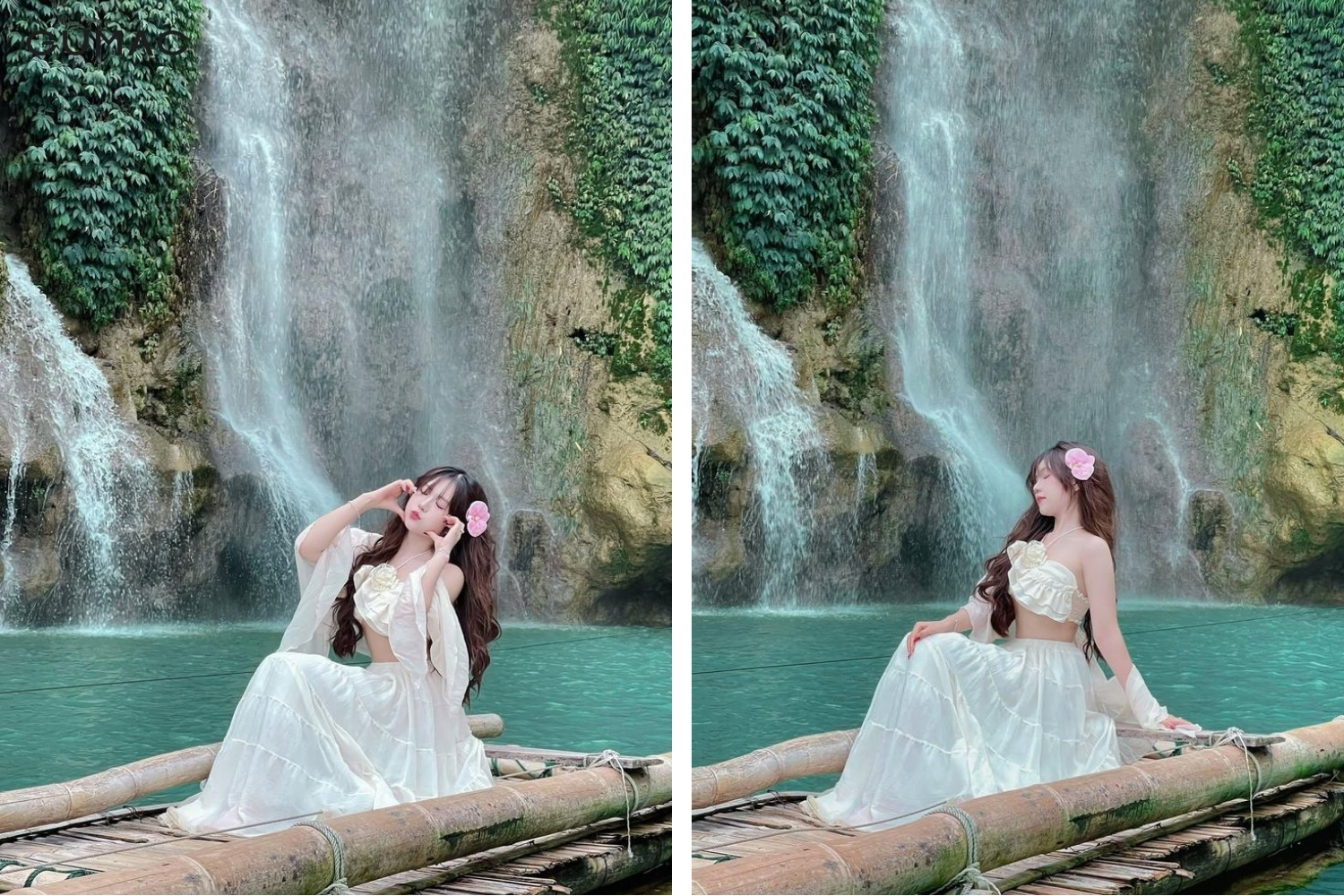 concept chup anh nang tho voi thac nuoc