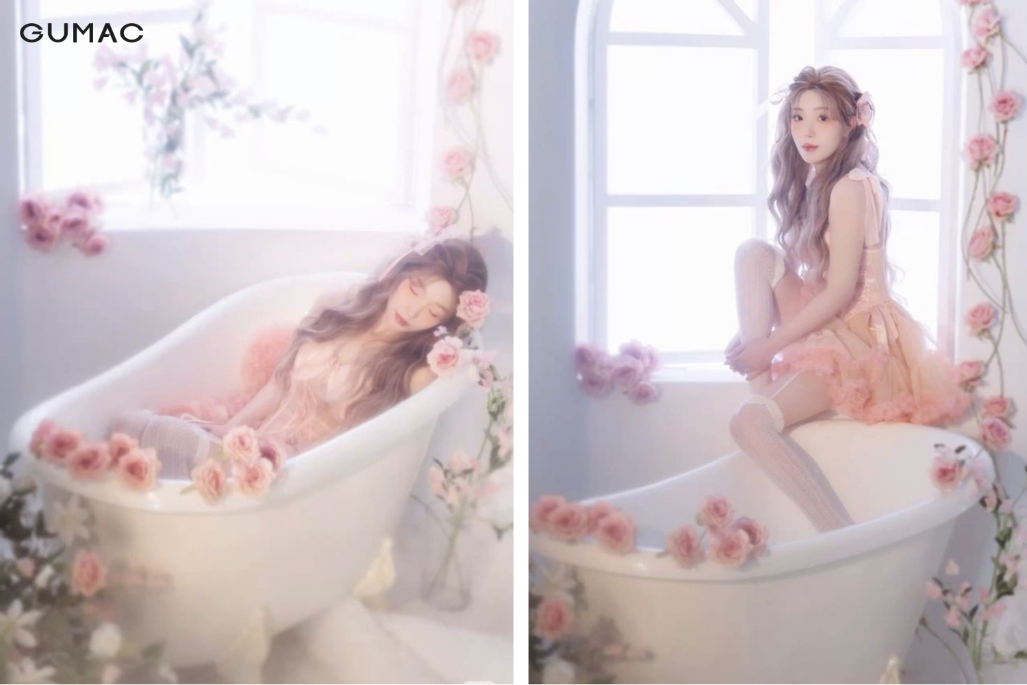 chup anh style nang tho trong phong tam lang man