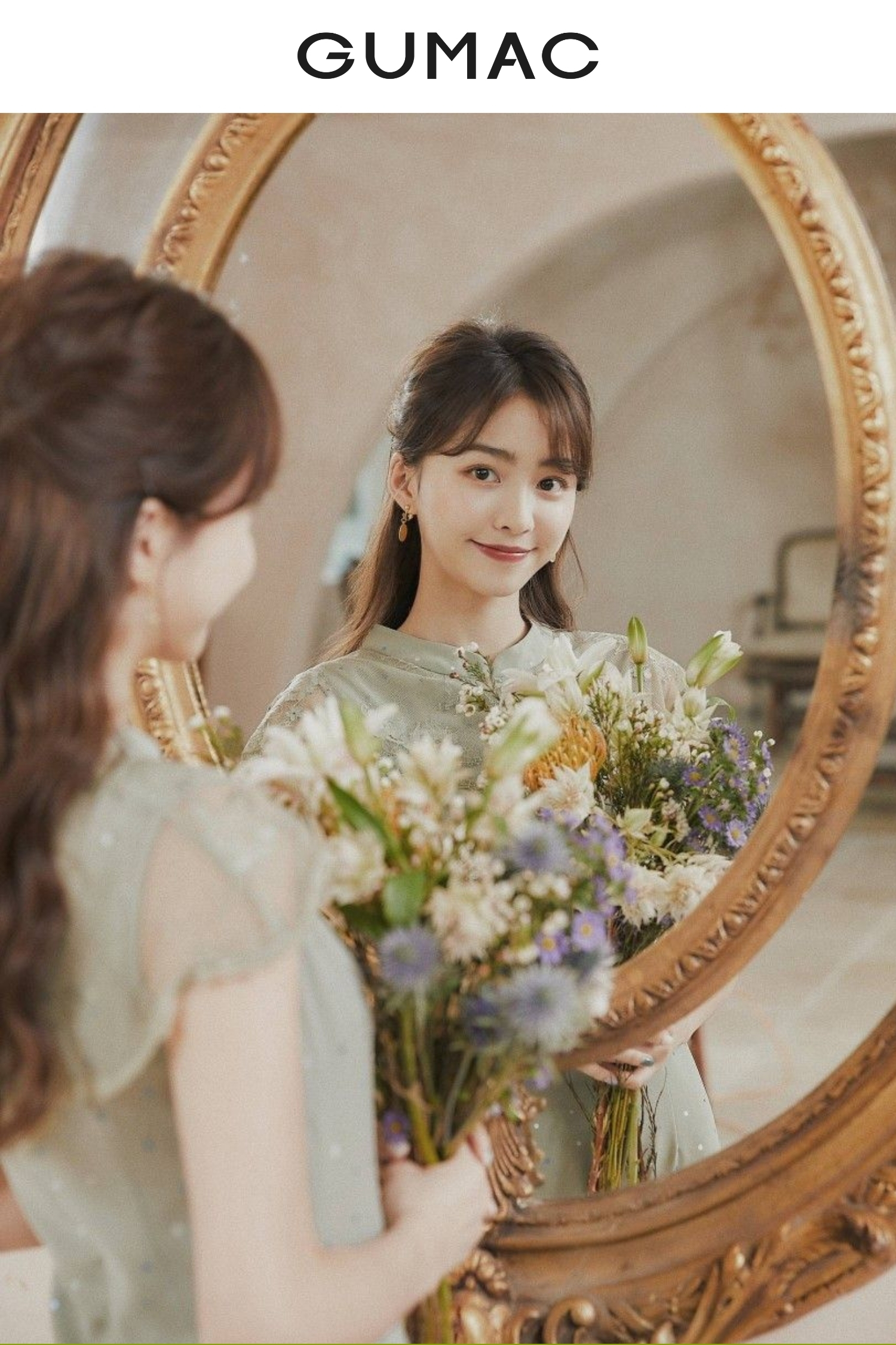 concept chup anh nang tho voi guong