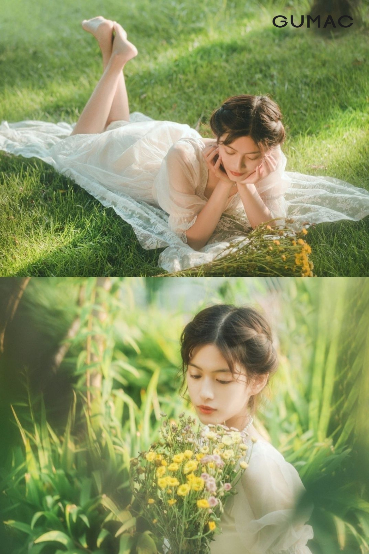 y tuong chup anh nang tho cung tham co xanh