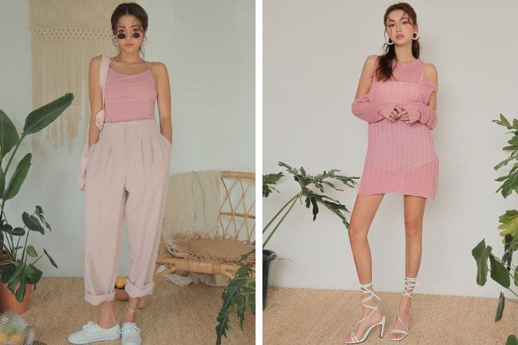 da ngăm mặc màu trắng được không và màu hồng pastel