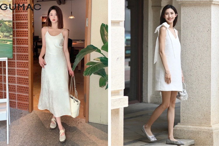 Giay bup be va vay mau trang tieu thu