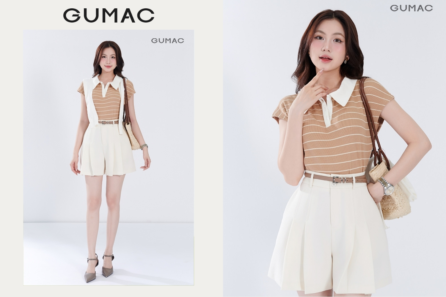 ao thun phoi quan short di dai loan mua thu dep cho chi em