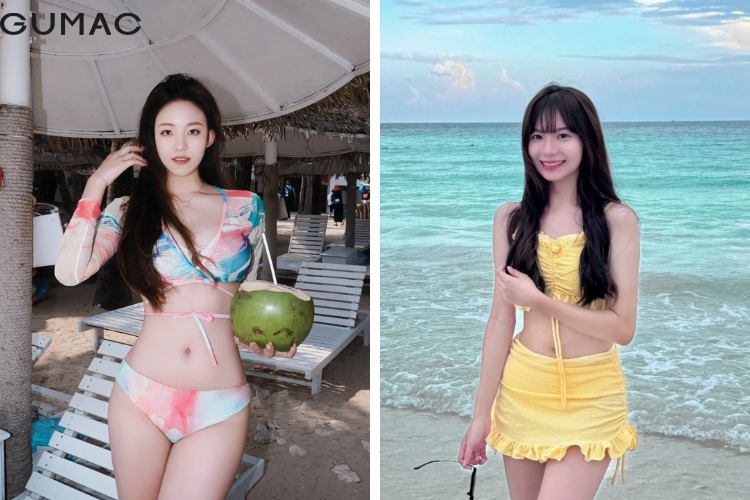 Mặc bikini sexy tắm biển