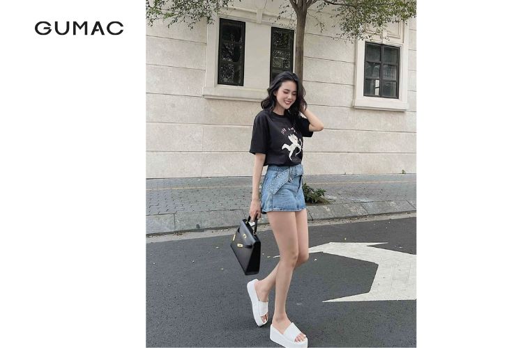 Quần short phối áo thun