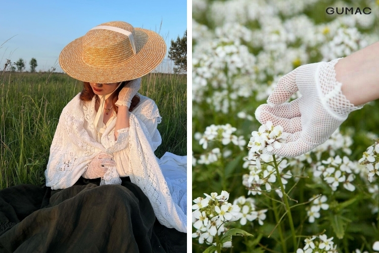 gang tay dep di vuon hoa