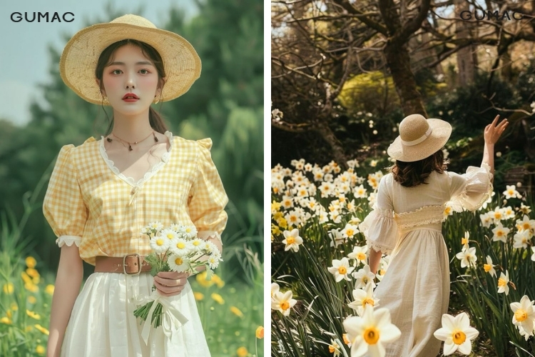 mu rong vanh di vuon hoa