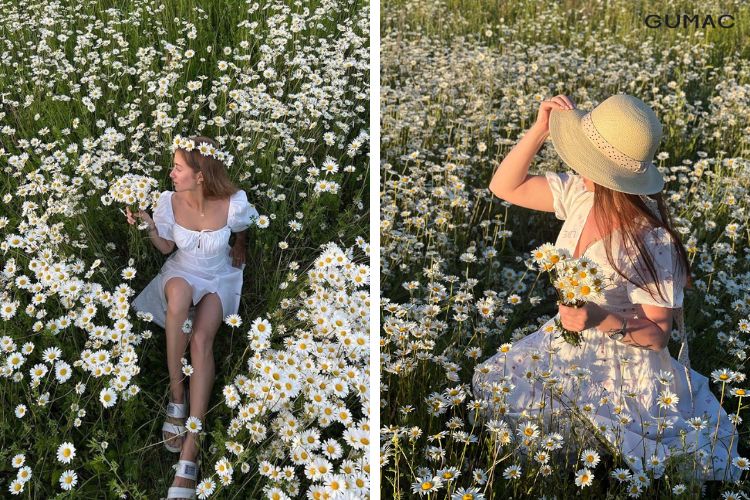 outfit di vuon hoa cuc hoa mi de chup hinh dep