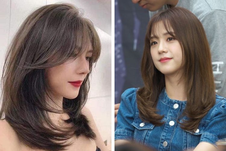 Tóc layer duỗi cúp