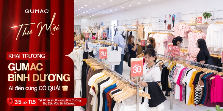 ghe ngay GUMAC Binh Duong de check in som nhan qua lien tay