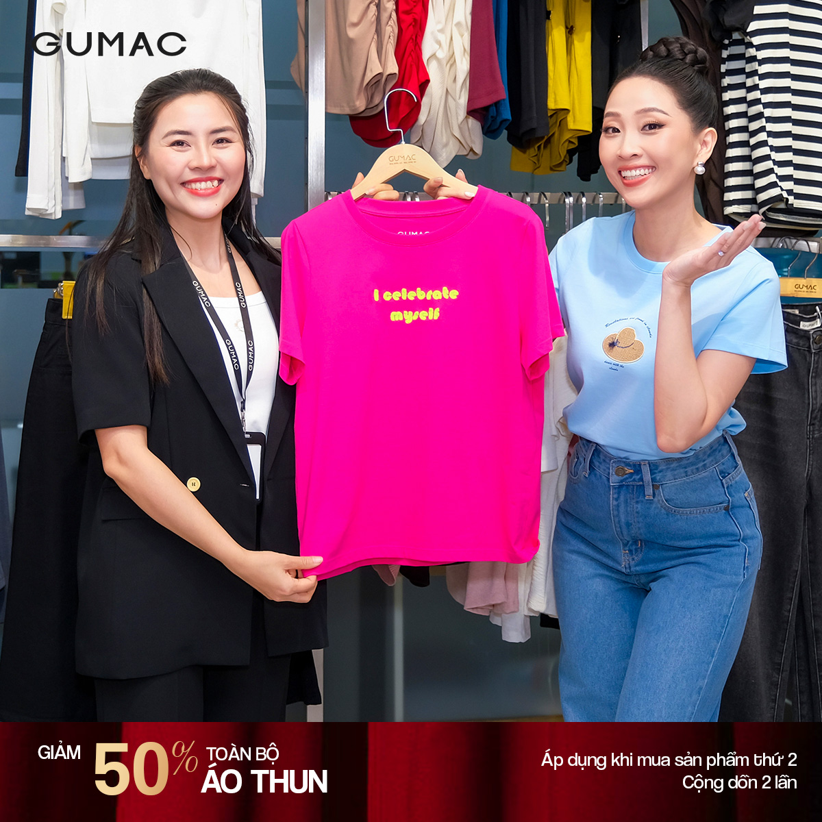 giam 50% toan bo ao thun tai GUMAC Binh Duong