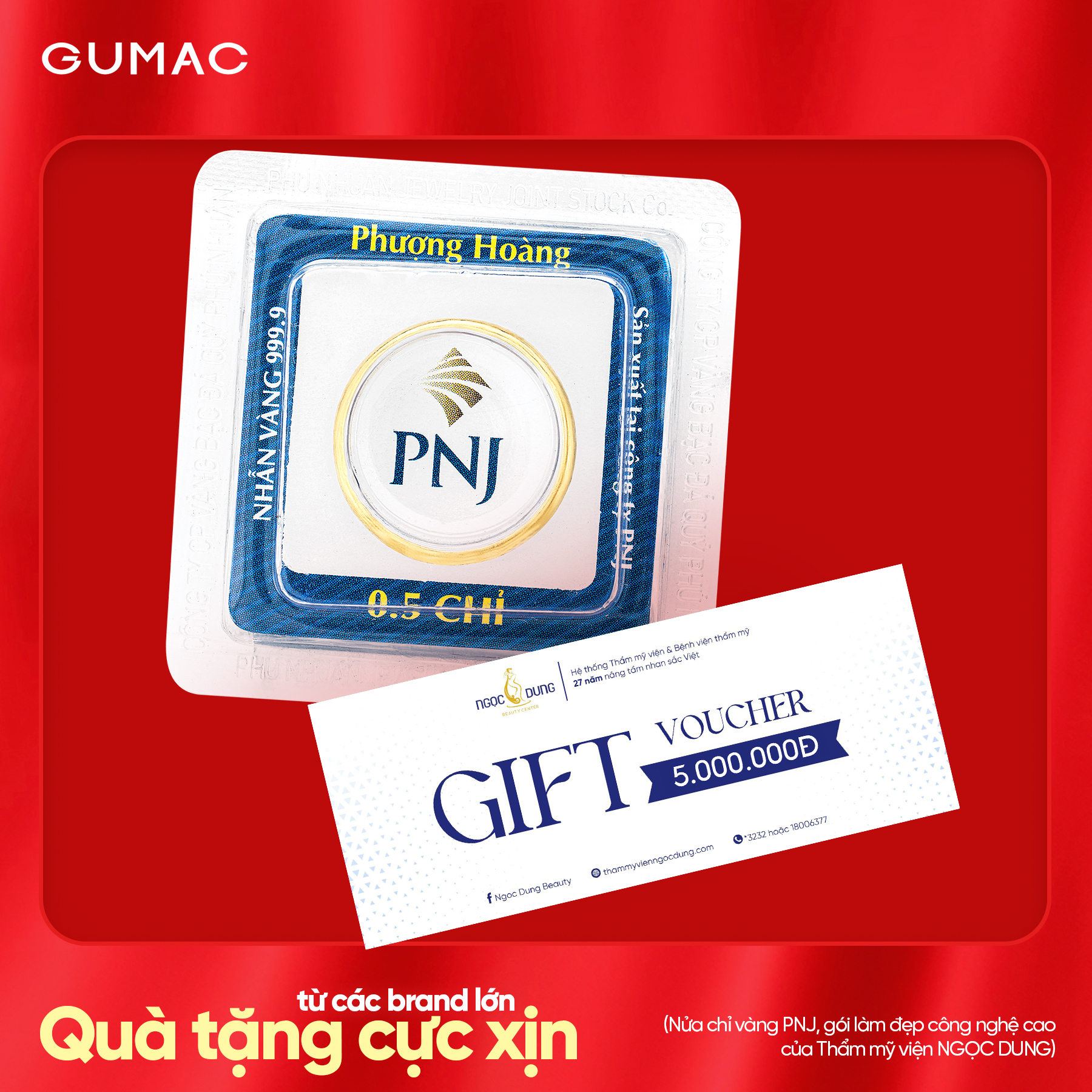 Tang ngay voucher lam dep tri gia 5 trieu dong khi den GUMAC Binh Duong