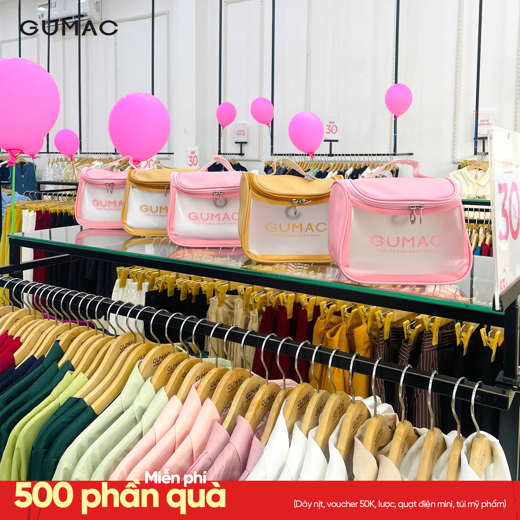 Tang nang tui my pham GUMAC tien loi