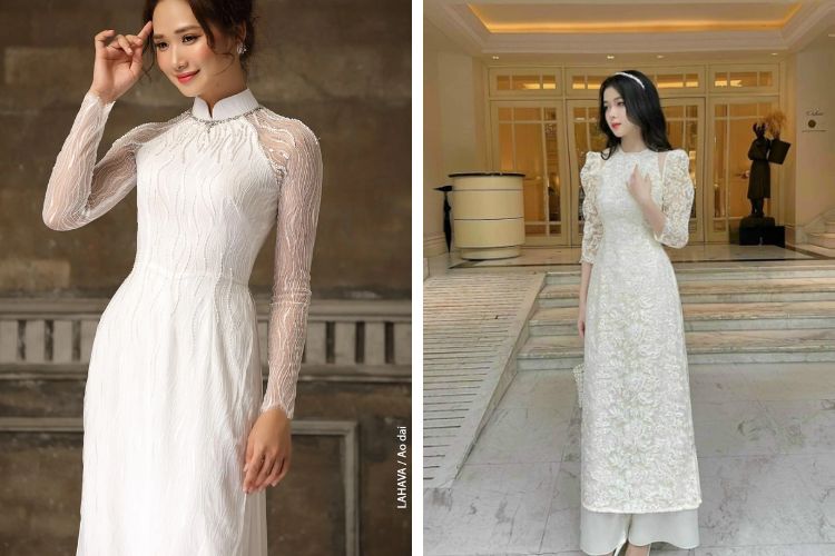 Áo dài ren quyến rũ Áo dài ren quyến rũ