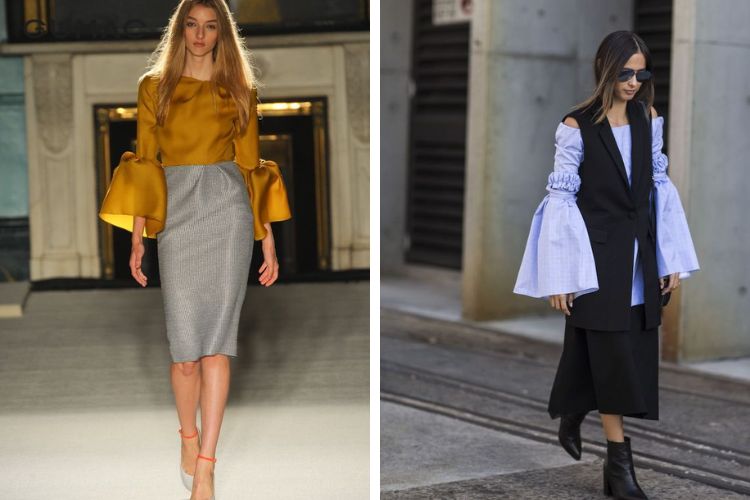 Áo tay chuông thanh lịch