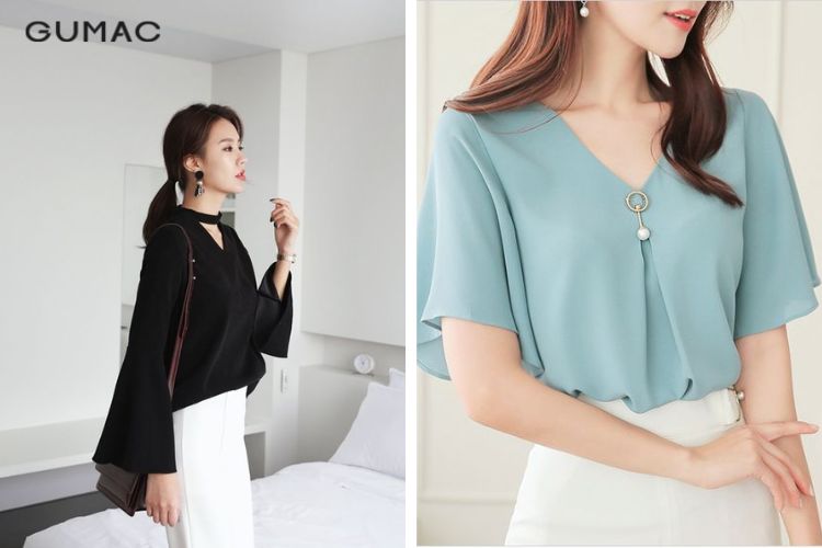 Áo tay loe duyên dáng