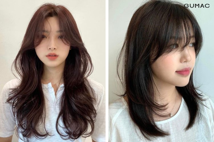 toc mai layer cho mat dai tran ngan cuc dep