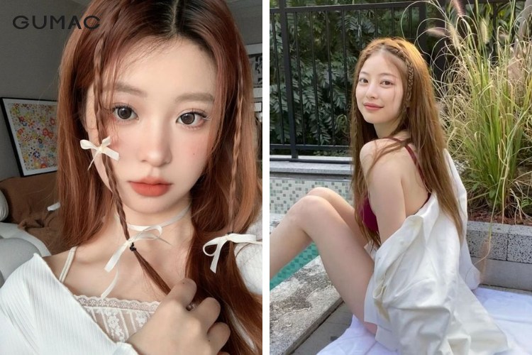 Kiểu tóc thắt bím 2 bên mái đi biển