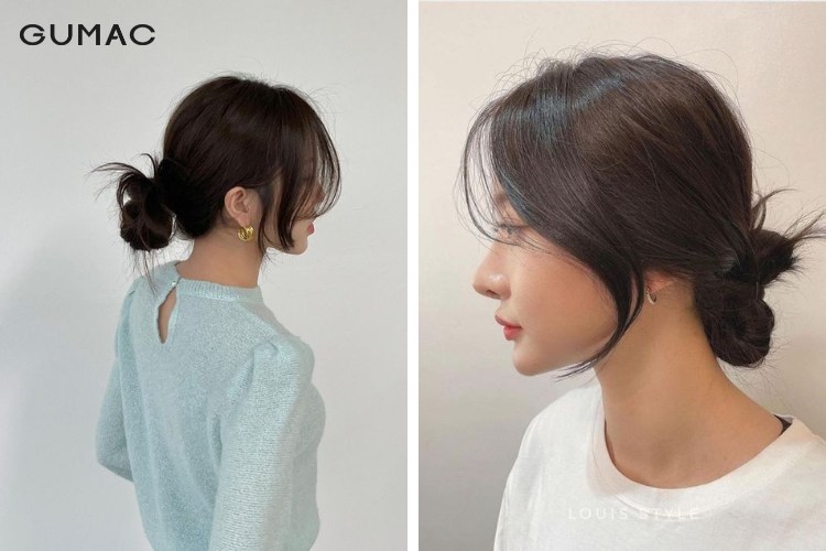 Kiểu tóc búi đi tiệc style Hàn Quốc