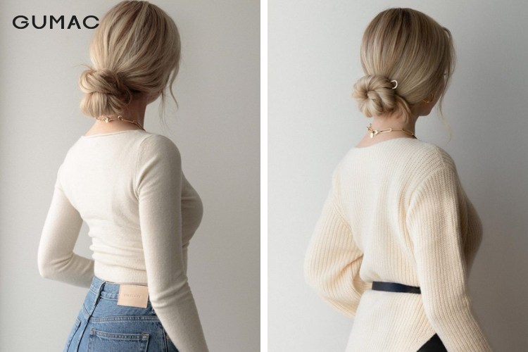 Tóc búi cho nữ đi tiệc phong cách Pháp