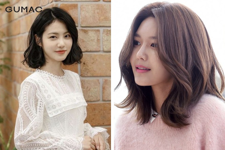 Kiểu tóc đi tiệc với uốn sóng ngang vai